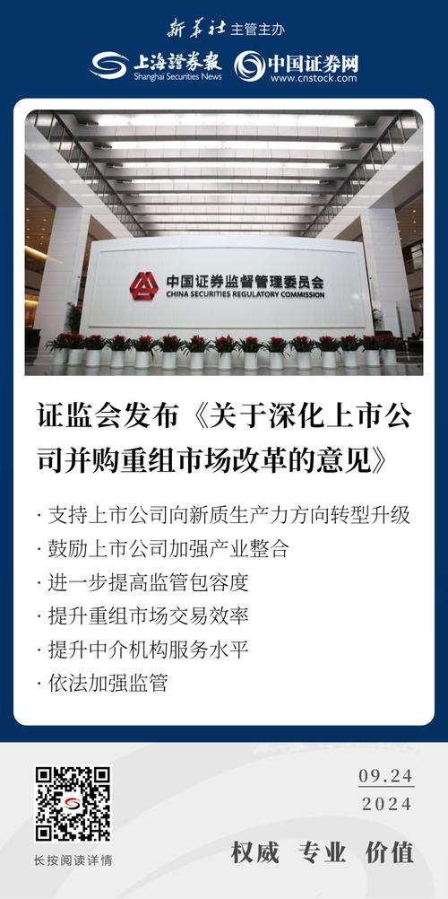 证券会审核重组需要多长时间_支持上市公司向新质生产力方向转型升级_中国证监会并购重组市场改革意见