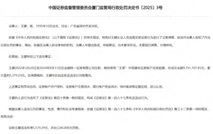 公司可以代客户炒股吗_厦门证监局行政处罚_券商从业人员违规炒股