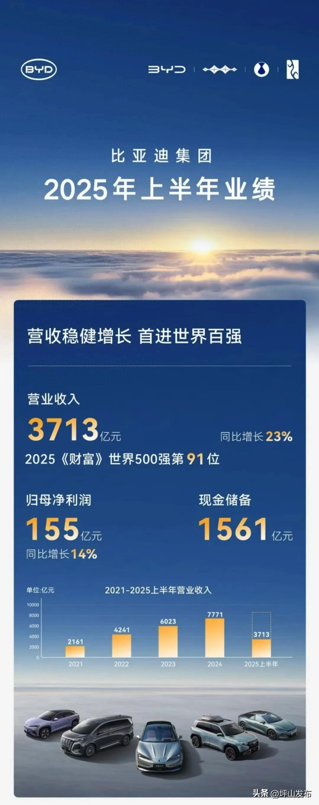 比亚迪2025年半年报解读：营收超特斯拉，研发投入再创新高