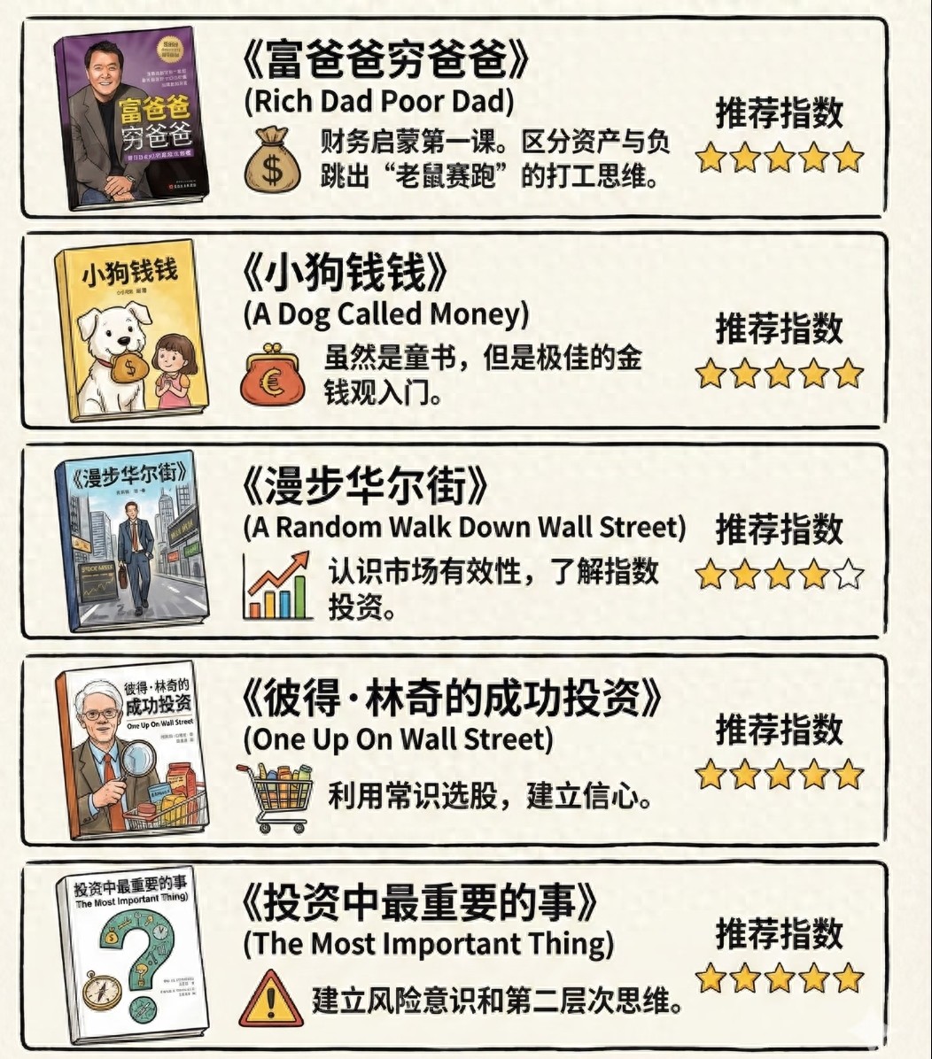 学习炒股少走弯路！从入门到进阶的经验分享及书籍推荐